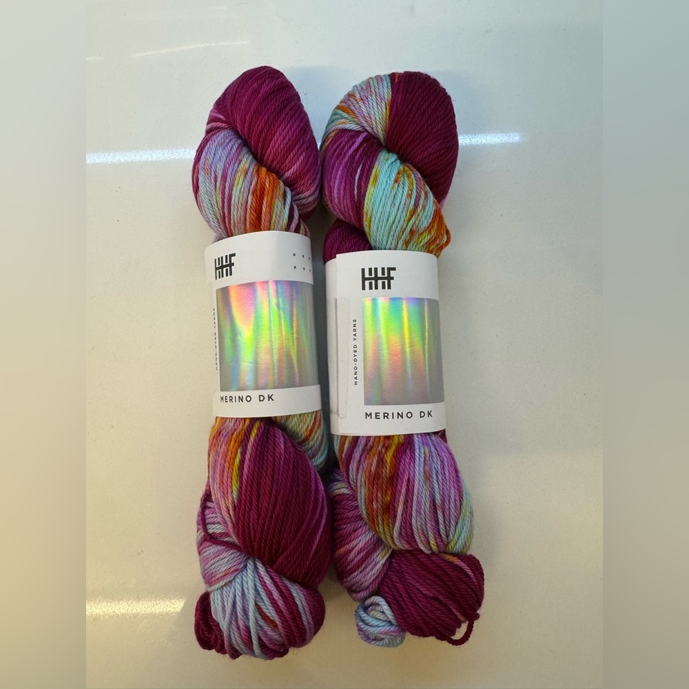 Hedgehog Fibres Merino DK Mulberry x 2 skeins